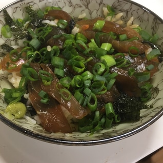 金目鯛の漬け丼